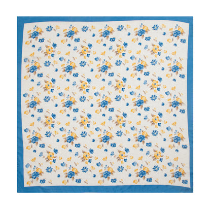 Summer Romantic Bouquet Silk Scarf